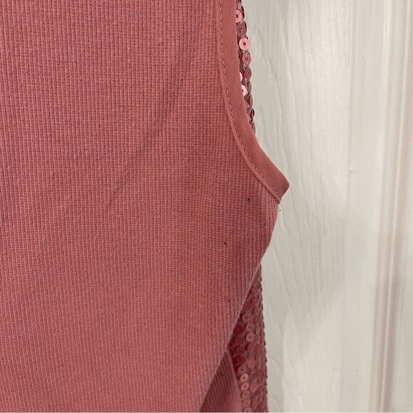 Worthington Blush Pink Sequin Tank Top - Picture 7 of 7